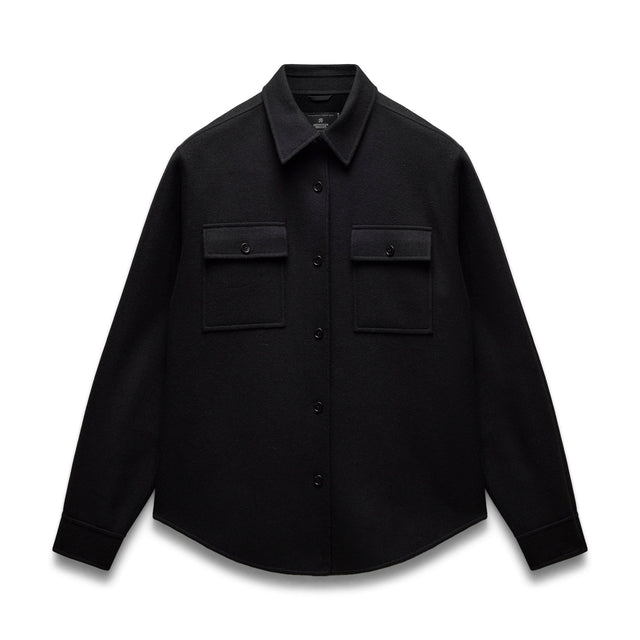 Double Faced Wool Concourse Overshirt