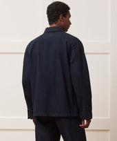 Indigo Stripe Studio Jacket