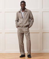 Relaxed Italian Wool Crepe Trouser
