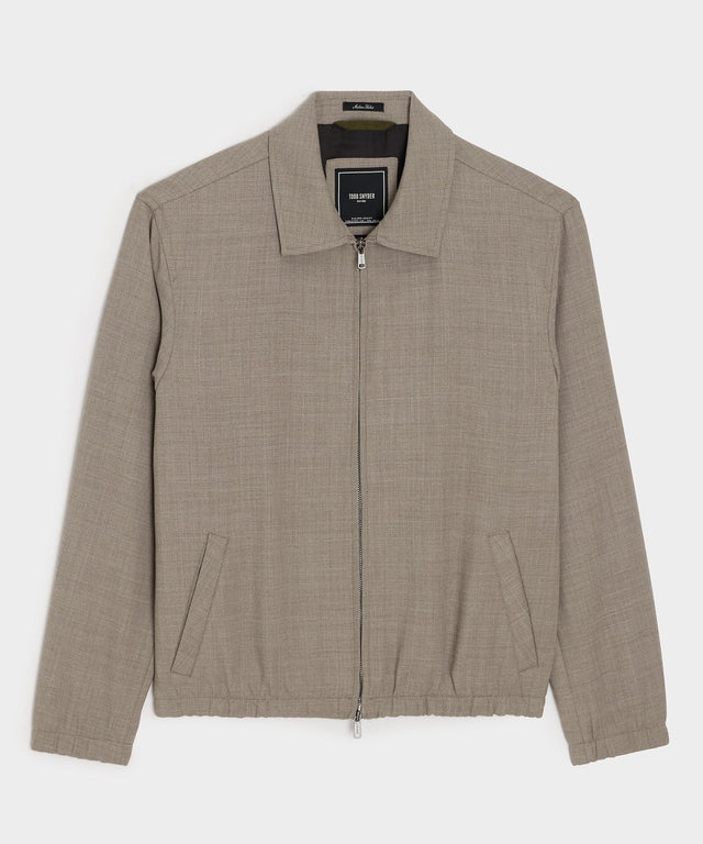 Lightweight Italian Wool Bomber Jacket