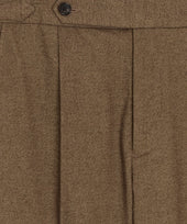 Italian Heathered Cotton Side Tab Trouser