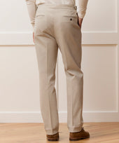Italian Brushed Cotton Side Tab Trouser