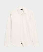 Cotton Twill Long Point Collar Shirt