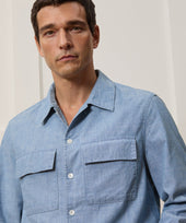 Relaxed Chambray CPO Overshirt