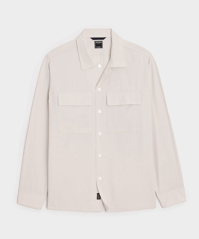 Relaxed Twill CPO Overshirt