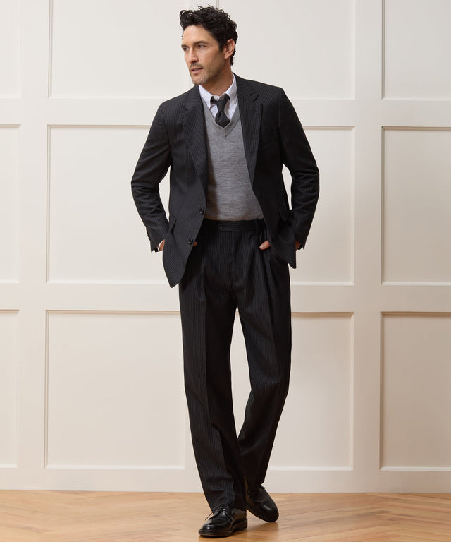 Italian Flannel Pinstripe Wythe Suit