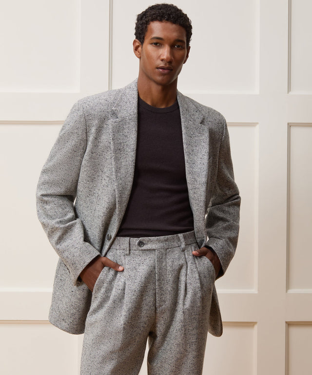 Italian Donegal Herringbone Wythe Jacket