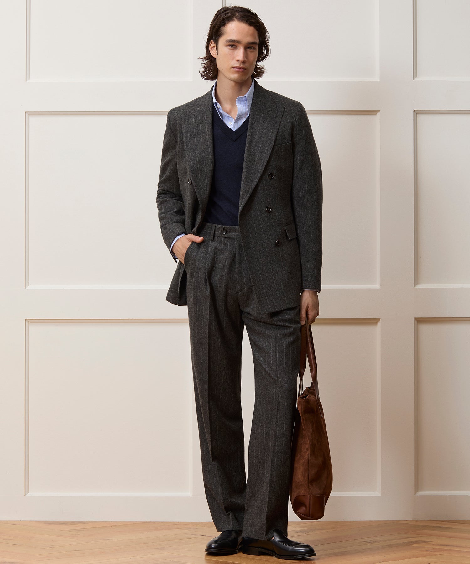 Italian Flannel Double Breasted Wythe Suit