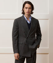 Italian Flannel Pinstripe Double-Breasted Wythe Suit