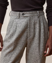 Italian Donegal Herringbone Wythe Trouser