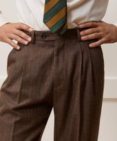 Italian Flannel Herringbone Wythe Trouser