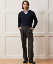 Italian Flannel Pinstripe Double-Breasted Wythe Suit