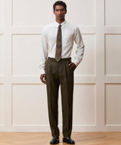 Italian Flannel Pinstripe Side Tab Trouser