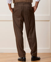 Italian Flannel Herringbone Hollywood Trouser