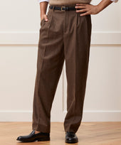 Italian Flannel Herringbone Hollywood Trouser