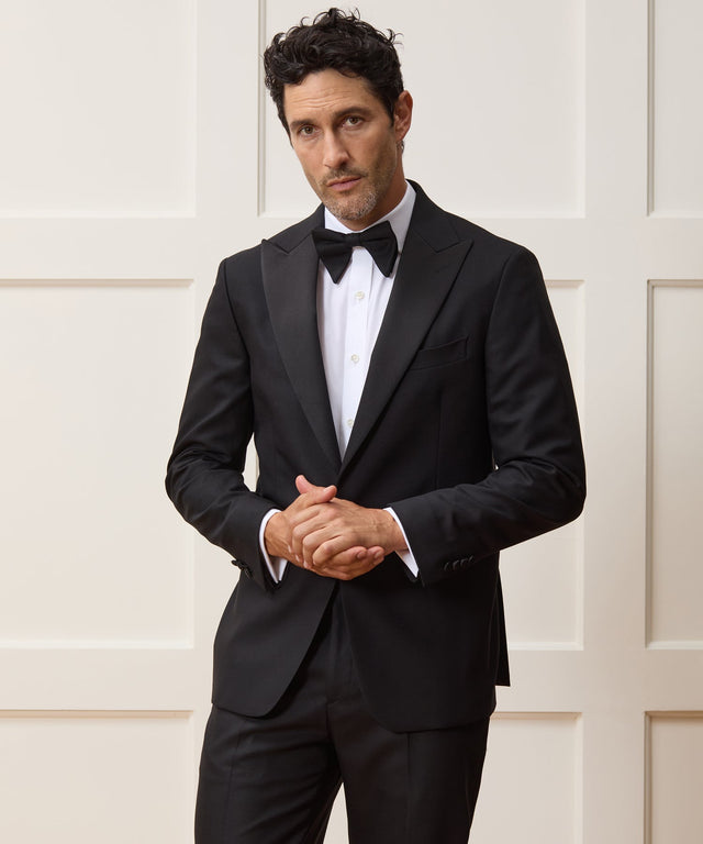 Italian Wool Peak Lapel Tuxedo Jacket