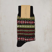 Fair Isle Merino Wool Socks In