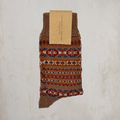 Fair Isle Merino Wool Socks In