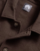 SAM SHIRT JACKET - CHOCOLATE TORTE HANDSPUN COTTON CANVAS