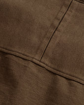 SAM SHIRT JACKET - FONDENTE BROWN HANDSPUN COTTON CANVAS