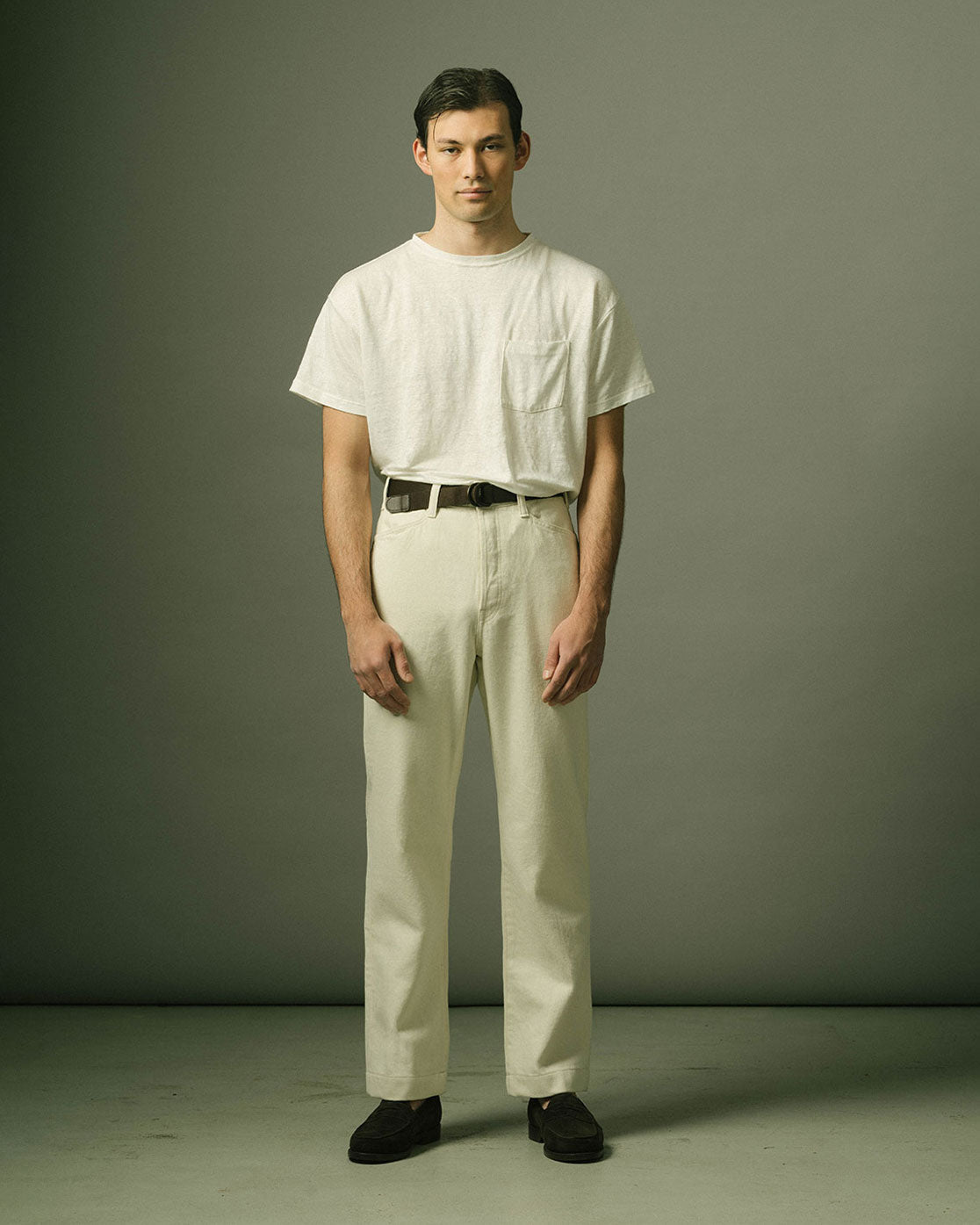 French Pocket Deck Pant In Denim