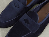 Grand Fenelon Penny Loafers In French Noble Suede