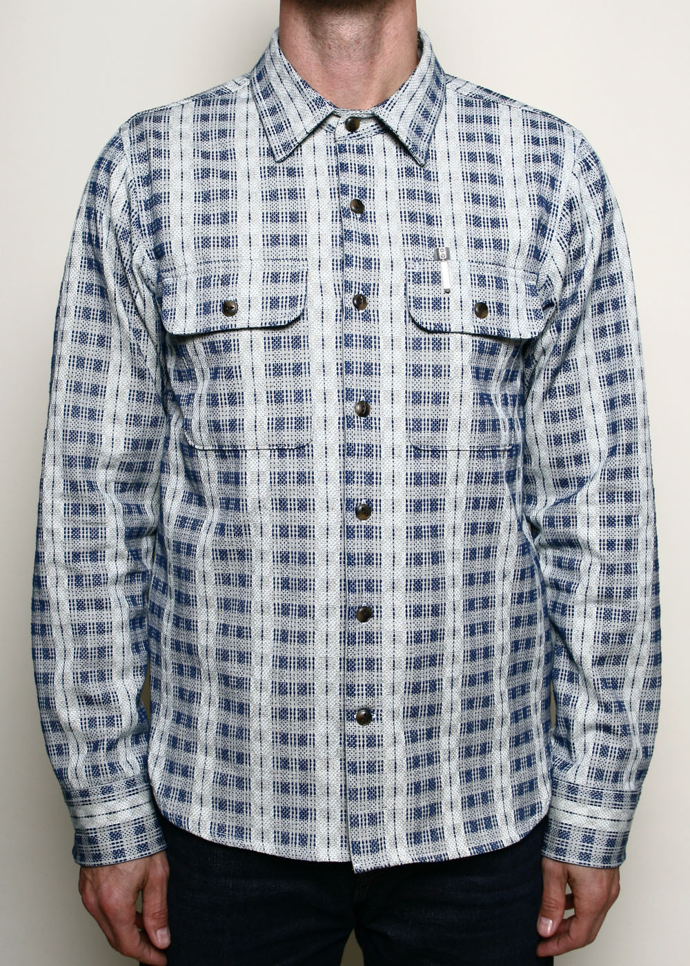 Field Shirt X Natural Sashiko Check