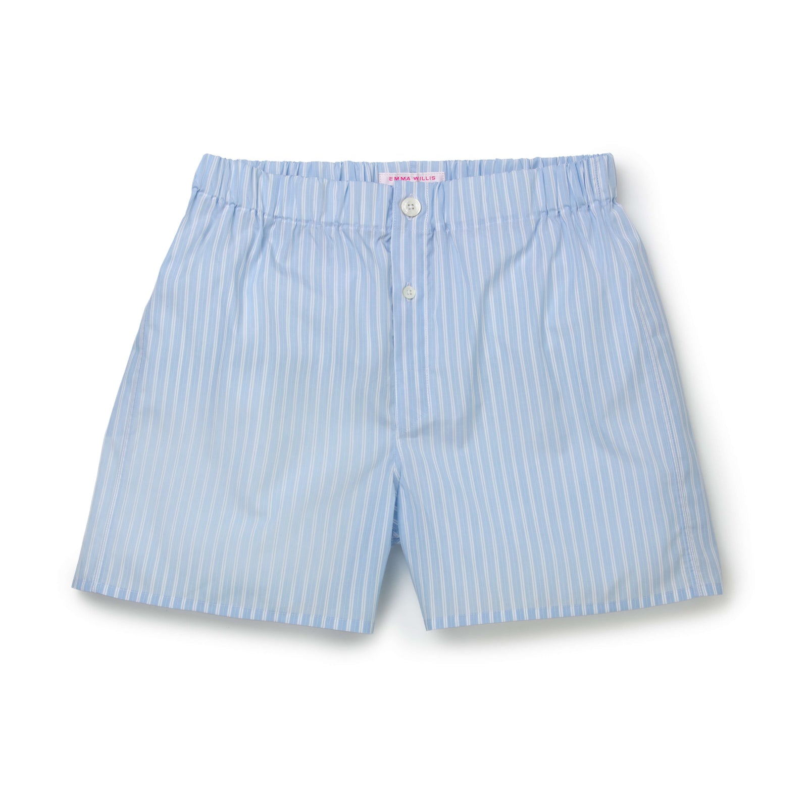 Fine White Chalk Stripe Slim Fit Boxer Shorts New
