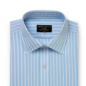 Fine White Chalk Stripe Shirt New