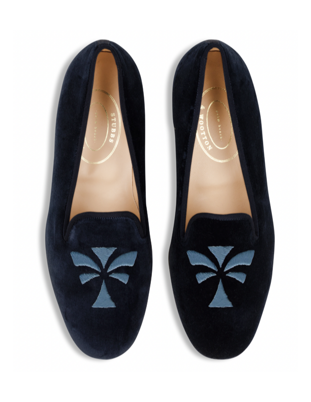 Flagler Forum Navy Men Slipper W