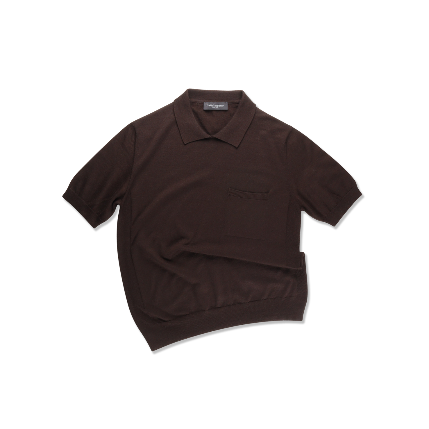 Polo In Brown Cotton Cashmere