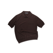 Polo in Chocolate Brown Cotton Cashmere