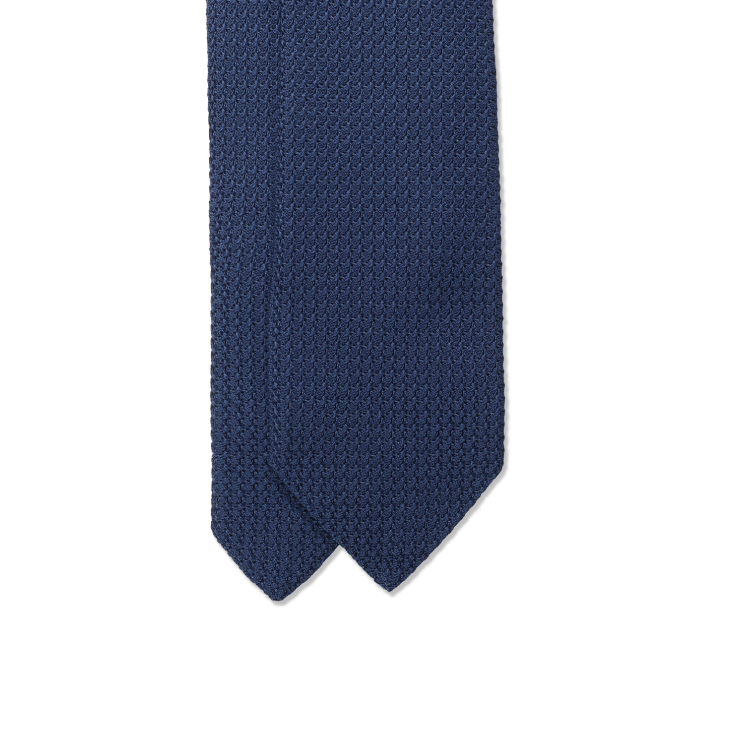 Silk Grenadine Tie In Marine Blue