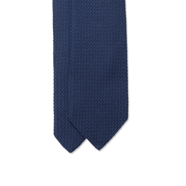 Silk Grenadine Tie in Marine Blue