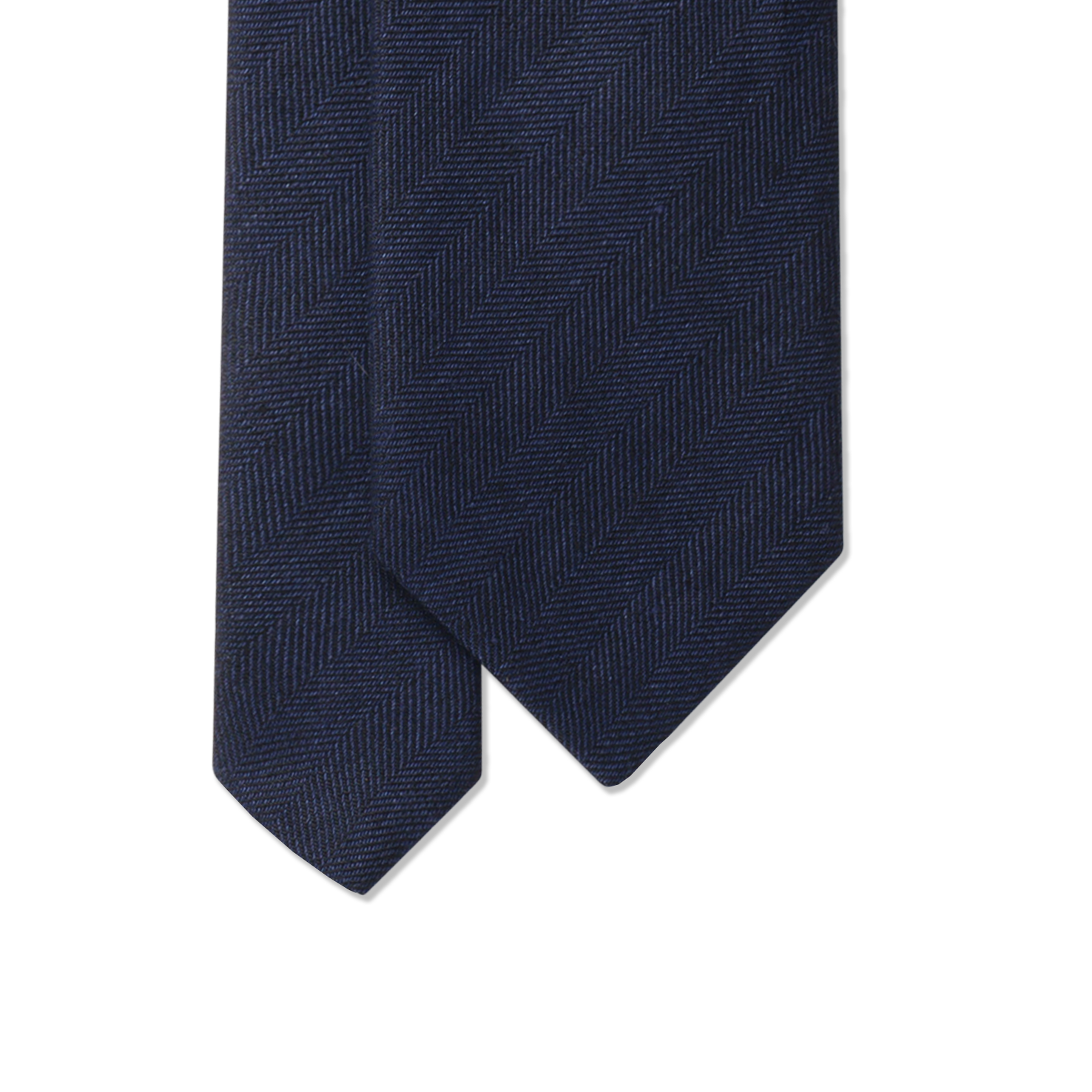 Herringbone Tie In Pure Linen
