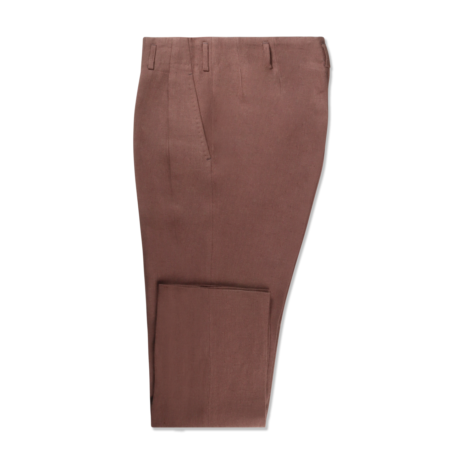 Hollywood Tops In Brown Linen