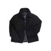 Flight Jacket in Black Suede