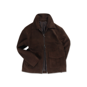 Flight Jacket in Chocolate Suede