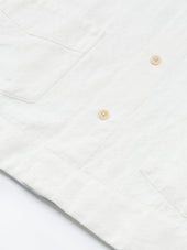 Cuban Short Sleeve Shirt Medley White