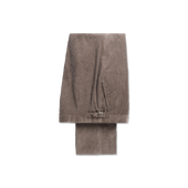 Flat Front Trouser in Taupe Cashmere Mix Corduroy