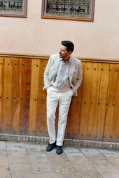 Flat Front Trouser In Denim