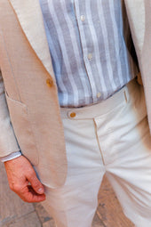Flat Front Trouser In Denim