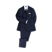 Single Breasted Notch Suit In Glen Check Wool