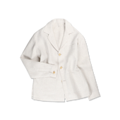 Painters Jacket in Natural Linen