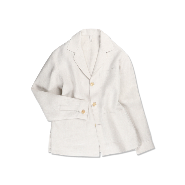 Painters Jacket in Natural Linen