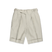 Gurkha Shorts in Sage Green Linen