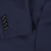 Single Breasted Notch Suit In Glen Check Wool
