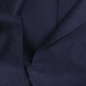 Single Breasted Peak Lapel Suit In Wool Linen