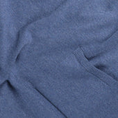 Polo In Blue Cotton Cashmere