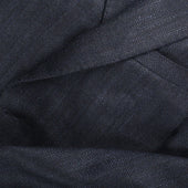 Single Breasted Peak Lapel Jacket In Silk Herringbone